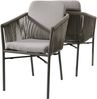 Destiny Gartensessel LUCCA (Set, 2-St), Aluminium, Olefin-Rope, inkl. Auflagen, stapelbar Bild 3