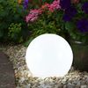 5x LED Solarleuchte, Kugel weiß, DM 15 cm, H42,5 cm Bild 2