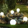 5x LED Solarleuchte, Kugel weiß, DM 15 cm, H42,5 cm Bild 4