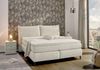Boxspringbett 180x200 H3+H4 Federkernmatratzen Bonell Topper Flachgew. Beige Grau Bild 2