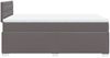 vidaXL Boxspringbett mit Matratze Grau 120x200 cm Kunstleder 3286118 Bild 5