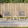 vidaXL 3-tlg. Garten-Lounge-Set Massivholz Kiefer 832620 Bild 3