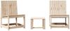 vidaXL 3-tlg. Garten-Lounge-Set Massivholz Kiefer 832620 Bild 2