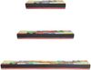 vidaXL Wandregale 3 pcs Mehrfarbig 100 x 20 x 6 cm Massivholz Mango 4017577 Bild 4
