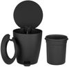 blomus Kosmetikeimer AVA Treteimer schwarz 3l Bild 2