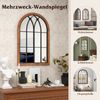 Gewölbter Wandspiegel dekorativer Fensterspiegel Fensterscheiben-Dekoration 60 x 90 cm Natur Bild 5
