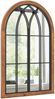 Gewölbter Wandspiegel dekorativer Fensterspiegel Fensterscheiben-Dekoration 60 x 90 cm Natur Bild 3