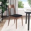 vidaXL Sitzkissen 4 pcs Schwarz 40 x 40 x 3 cm Stoff 42015191 Bild 4