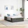vidaXL Ottoman-Bett mit Matratze Dunkelgrau 140x190 cm Stoff 3311107 Bild 3