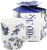 DUO Spring in bloom Becher 400 ml BLUE FLOWERS in dekorativer Box, New Bone China Porzellan Bild 3