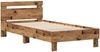 vidaXL Bettrahmen mit Kopfteil Altholz 203 x 95 x 70 cm Holzwerkstoff 874112 Bild 4