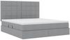 vidaXL Aufbewahrungsbett mit Matratze Hellgrau 180 x 200 cm Polyester 3371796 Bild 5