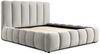 Polsterbett Doppelbett HEDA 140x200cm Komplettset in Stoff Boston Lichtgrau Bild 2