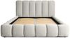 Polsterbett Doppelbett HEDA 140x200cm Komplettset in Stoff Boston Lichtgrau Bild 3