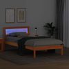 vidaXL Bettrahmen Wachsbraun 80 x 200 cm Massives Kiefernholz 872841 Bild 4