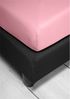 Irisette Vesuv Kuschel Jersey Spannbetttuch Bettlaken 90 x 190 cm - 100 x 200 cm 61 rosa Bild 5