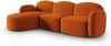 Micadoni Ecksofa Blair 4-Sitzer Links Samtstoff Terrakotta Bild 2