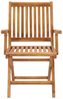 Klappbare Gartenstühle mit Kissen 4 Stk. Massivholz Teak Bild 4