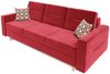 Sofa 3-Sitzer BELMIRA mit Schlaffunktion Rot Bild 2