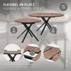 ML-DESIGN Esstisch Ausziehbar Esszimmertisch für 4-6 Personen Küchentisch Wohnzimmertisch, Moderner Rund Tisch 100-140cm mit X-Stahlgestell für Küche & Esszimmer Bild 4