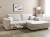 Ecksofa LOFOTEN Stoff Cremeweiß Linksseitig Bild 3