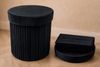 riess-ambiente Polsterhocker ÉLAN 40cm schwarz - Samt, faltbar, mit Stauraum, platzsparend, modern (Einzelartikel, 1 St), Eleganter Sitzhocker - ideal f. Ankleide, Flur, Wohnzimmer & Garderobe Bild 4