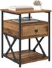 vidaXL Nachttisch mit Schubladen Altholz 40 x 42 x 55 cm Holzwerkstoff 881881 Bild 3
