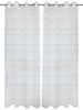 OTTO home Gardine Sirii (1 St), Ösen, halbtransparent, Polyester, Halbtransparent, angenehme Haptik, mit Streifen, modern Bild 2
