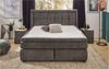 Boxspringbett Stockholm / Sophia Mix, Polyester, Stoff, Grau, 197 x 131 x 217 cm Bild 2