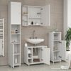 Badmöbel-Set Fynn Weiß 3 Teile, mit Hochschrank Vicco Bild 4