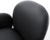 Drehstuhl Nube-Flex mit Armlehnen Echt-Leder Schwarz Kreuzgestell breit Schwarz 360° drehbar Wippfunktion Taschenfederkern Bild 4