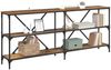 vidaXL Konsolentisch mit Regal Altholz 180 x 30 x 75 cm Holzwerkstoff 881905 Bild 3