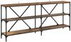 vidaXL Konsolentisch mit Regal Altholz 180 x 30 x 75 cm Holzwerkstoff 881905 Bild 2