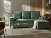 Eckschlafsofa 3-Sitzer EDANE Stoff Hellgrün mit Stauraum linksseitig Bild 3