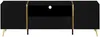 Vente-unique - MARZIALO TV unit Holz, Platte SchwarzGoldfarben - B 41 cm x H 51,8 cm x L 158 cm Bild 3