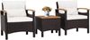 KOMFOTTEU Sitzgruppe Gartensessel, (Set, 3-tlg), Terrassenmöbel mit Kissen Bild 5