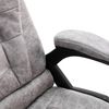 Bürostuhl, Drehstuhl, Schreibtischstuhl Hellgrau Wildleder-Optik Bild 5