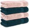 Komfortec Badetücher 100% Baumwolle, 470 g/m², Frottee (4-St), Handtücher 70x140 cm Set, Weich Bild 4