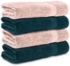 Komfortec Badetücher 100% Baumwolle, 470 g/m², Frottee (4-St), Handtücher 70x140 cm Set, Weich Bild 5