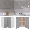vidaXL Eckhängeschrank Lyon Betongrau 57x57x60 cm Holzwerkstoff 806394 Bild 2