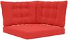 vidaXL Sofakissen für draußen 3 pcs Rot Polyester 900920 Bild 2