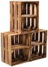 2 x Holzkisten Obstkisten Kisten klein holz 40x30x25cm mit Ablage Kurz Bild 3