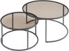 Couchtisch 2er Set Kokkola Rauchglas, grau [en. casa] Bild 3