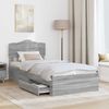 vidaXL Bettrahmen mit Kopfteil Graues Sonoma 70 x 190 cm Holzwerkstoff 3413261 Bild 3
