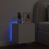 vidaXL TV-Wandschrank mit LED-Leuchten Weiß 40,5x35x40 cm 837246 Bild 4