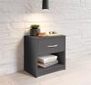 Nachtkommode >Bettine< in Graphit - 39x41x28cm (BxHxT) Bild 5