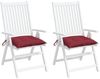 vidaXL Palettenkissen 2 Stk. Weinrot 50x50x7 cm Oxford-Gewebe 361534 Bild 2