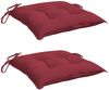 vidaXL Palettenkissen 2 Stk. Weinrot 50x50x7 cm Oxford-Gewebe 361534 Bild 4