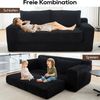 Odikalo 2-Sitzer Schlafsofa Schlafcouch mit Schlaffunktion, Cordbezug, mit Memory-Schaum – kein Aufbau erforderlich, 2-in-1-Funktion, Cordbezug – kompaktes Sofa für kleine Räume, Wohnungen, Homeoffice und Schlafzimmer Bild 2