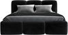 Polsterbett STAR 120x200 mit Matratze, Bettkasten und Lattenrost. Farbe: Schwarz 20 Bild 3